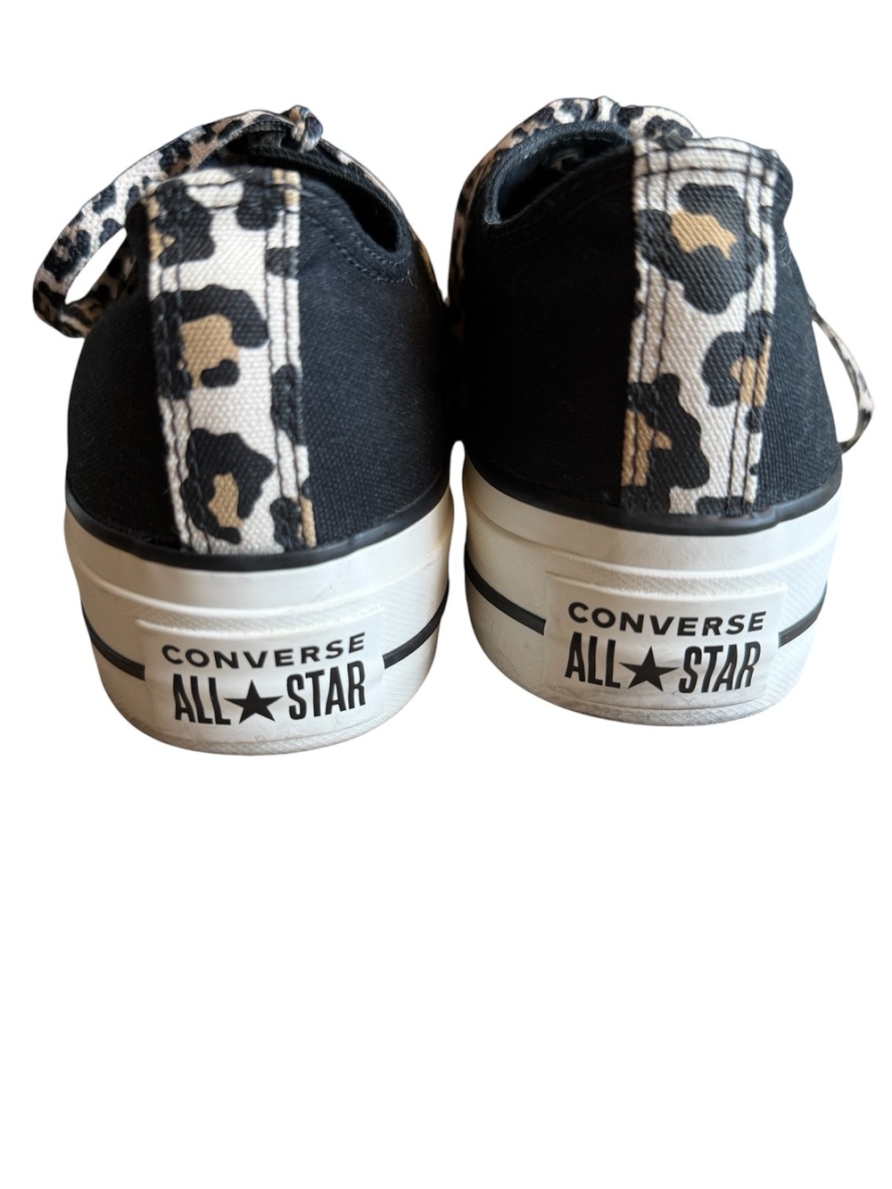 Converse Chuck Taylor Lift All Star Archive with leopard laces in black size 9 - Picture 11 of 15